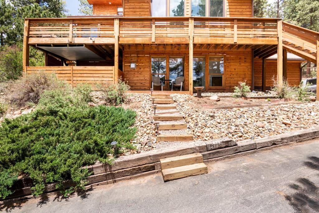 Private Hot Tub Overlooking Pikes Peak Woodland Park Exterior foto